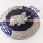 Shiny silver zinc alloy casting mirror polishing medal customized 3D relief medal