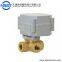 3 Way DN25 3/4 inch Horizontal Brass Motorized Ball Valve