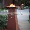 iron cast outdoor rusty steel fire pit