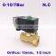 GOGO 2 way Pneumatic Brass solenoid valve for water zero pressure start G1/2" 110V AC Orifice 15mm normal close PU-15 with plug