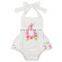 One Piece Jumpsuit For Toddler Baby Triple Ruffle Romper Skull Print Playsuit