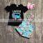 Cheap Summer Boutique Clothes Ruffle Stripe Short Little Kids Girls Clothes