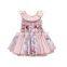 A0133# 2020 New Spanish Dresses for Kids Summer Girls Lolita Bow Floral Baby Frocks 3pcs Toddler Birthday Dress Spain Children