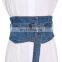 TWOTWINSTYLE Belts For Women Solid Denim Wide High Waist Vintage Dresses Accessories