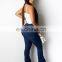 Winter Female stacked Denim Pants Women Retro Pleated hole Jeans Straight Trousers Fashion Casual Hole Solid Night Club Pants