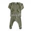 2020 Hot Sale Autumn Winter Ribbed Newborn Infant Baby Clothing Set Baby Gift Set