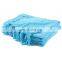 100%Polyester Soft Blue Chenille Blanket Throw with Fringe for Home Bed Sofa Couch Chair