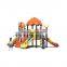 Popular kids adventure park outdoor tree house playground with slides equipment JMQ-18105A
