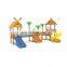 Favorable price children playground wood cheap plastic spiral slide amusement park games JMQ-C216-3