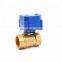 2 Way mini DC3-6V ,ADC9-24V electric motor actuator valve with manual override and signal feedback