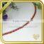 Silver rhinestone connector cup chains with red crystals FC619