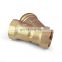1/2" Inch Safe high quality brass strainer check valve price list
