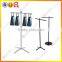 2 tiers and 4-hooks bag display rack