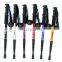 aluminum quick lock anti-shock telescopic hiking walking sticks trekking polefor promotion