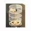 Stackable Clear Plastic Hair Accessory Containers Jewelry Storage Organizer with Lids