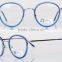 High quality end acetate optical frames with metal ring and metal bridge