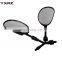 Universal 22mm handlebar flat convex glass right left side fitment HERO SPLENDOR wide angle rearview motorcycle mirror