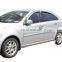 Chrome Door Visor Side Window Deflector Shade Sun Rain Shield Silver Strips Guard for Buick Excelle