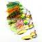 Hot Sale 16.3g 5colors  Tassel Sequins Anti-hanging Bottom Lure Fishing Spinner With Rubber Skirts
