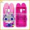 Cute rabbit silicon case for motorola G