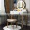 vanity table with LED light mirror makeup vanity dressing table cosmetic mirror desk makeup desk with mirror