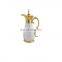 ANTIQUE WHITE & GOLD POTS