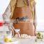 Factory Supply Waterproof Restaurants Women Custom Logo Leather Cooking Aprons Kitchen