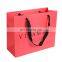 Luxury Custom Logo Printed Dark Grey Paper Shopping Bags With Ribbon Bow