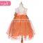 Nice design beautiful orange gift skirt tutu dress for girls