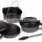 Cast Iron Seasoned 8QT Sandsport Outdoor Camping Cookware Portable Pan