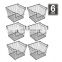 Chrome Coated Trolley 12 Inch Pull Out Storage Freezer Custom 3 Tier Wire Mesh Basket for home kitchen office