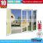 bi folding double glass door for kitchen  white frame aluminium folding casement doors