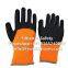 10Gauge Polyester Brushed Napping Shell Latex Crinkle Half Coated Winter Work Gloves
