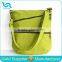 Apple Green Crinkle Nylon Cross Body Bags Women Washed Nylon Shoulder Bag