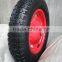 China pneumatic wheelbarrow wheels small rubber wheel with bearings 3.00-8