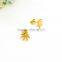 Arui jewelry fashion gold earrings designs for girls leave earrings