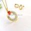 New round earring designs circle pendant fashionable jewelry