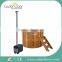 Cedar barrel outdoor spa hot tub/wood fired tub