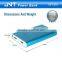 Dual outputs factory supply portable power bank ploymer cell portable power bank with 8000mah