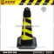 Yellow & Black Reflective Tapes Square Road Safety Warning Cone