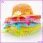 Summer Cute Hat Girl Kids Beach Hat Bag Flower Straw Hat Cap Tote Handbag Bag Suit Y001