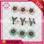 2016 hot sale flower shape shoe clips rhinestone wholesale crystal embellishments for wedding dresses