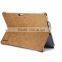 Icarer Luxury Genuine Leather Ultrathin Holder Back cover for Surface Pro 4