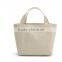 2015 onling shopping white canvas folding shopping bag lightweight high quality tote bag