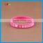 Nontoxic Customized Debossed Silicone Bracelet Wristbands