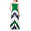 Green and White Stripes Dress Pastel Chevron Maxi Maternity Dress Western Plus Size Color Block Evening Dresses Quality Choice