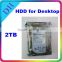 internal refurbished hdd 2tb 3.5'' SATA 7200rpm 64MB hard disk drive for desktop