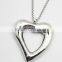 2016 New Valentine's Day Gift Stainless Steel lovers Heart Pendant Necklace