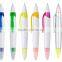 promotional creative 2 side plstic highlighter pen twist