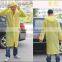 hot sales cheap fashion transparent colored PE plastic disposable raincoat